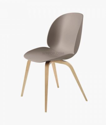 Multi Variable Modern Simple Brown Italian Design Plastic Dining Chair