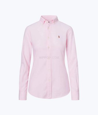Men’s Classic-Fit Royal Pink Herringbone Comfort Soft Long-Sleeve T-Shirt